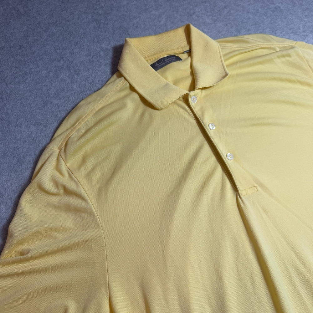 Daniel Cremieux Polo Shirt Mens XL Yellow Signature Collection Short Sleeve